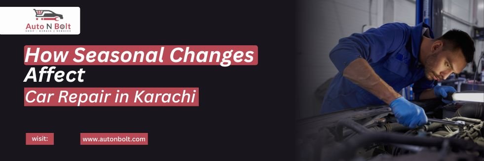 Vehicle undergoing car repair due to seasonal effects in Karachi