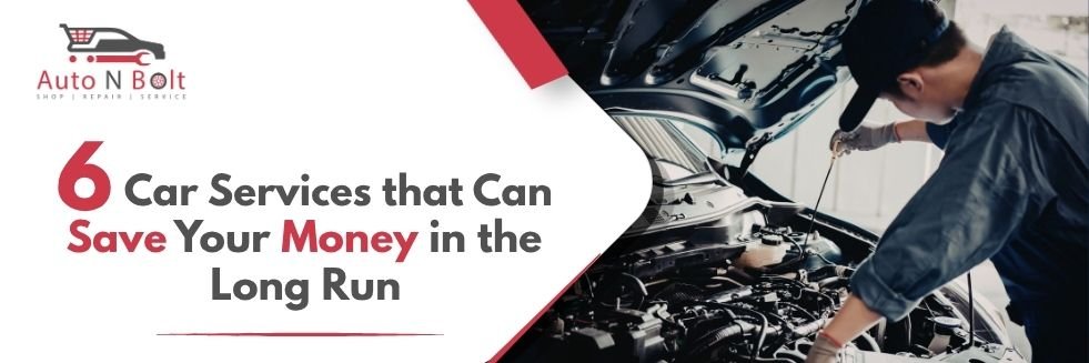 Mechanic performing car services to improve vehicle efficiency and reduce future expenses